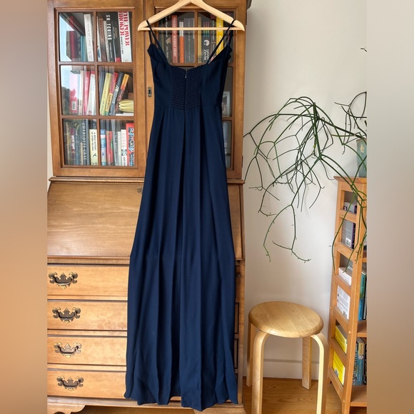 Reformation Liore dress. Navy, size 0. Worn once and dry cleaned. - Picture 3 of 4